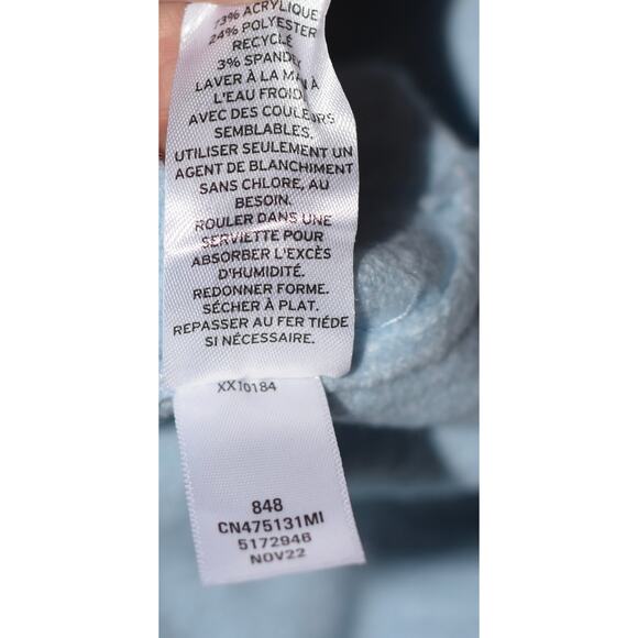 CASLON Mock Neck Pullover Long Sleeve Turtleneck Sweater Size M Baby Blue - Picture 6 of 7